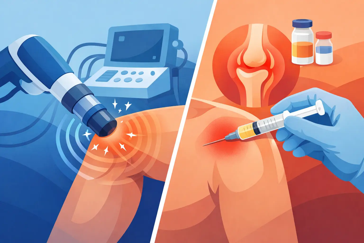 Shockwave Therapy Versus Cortisone Injections