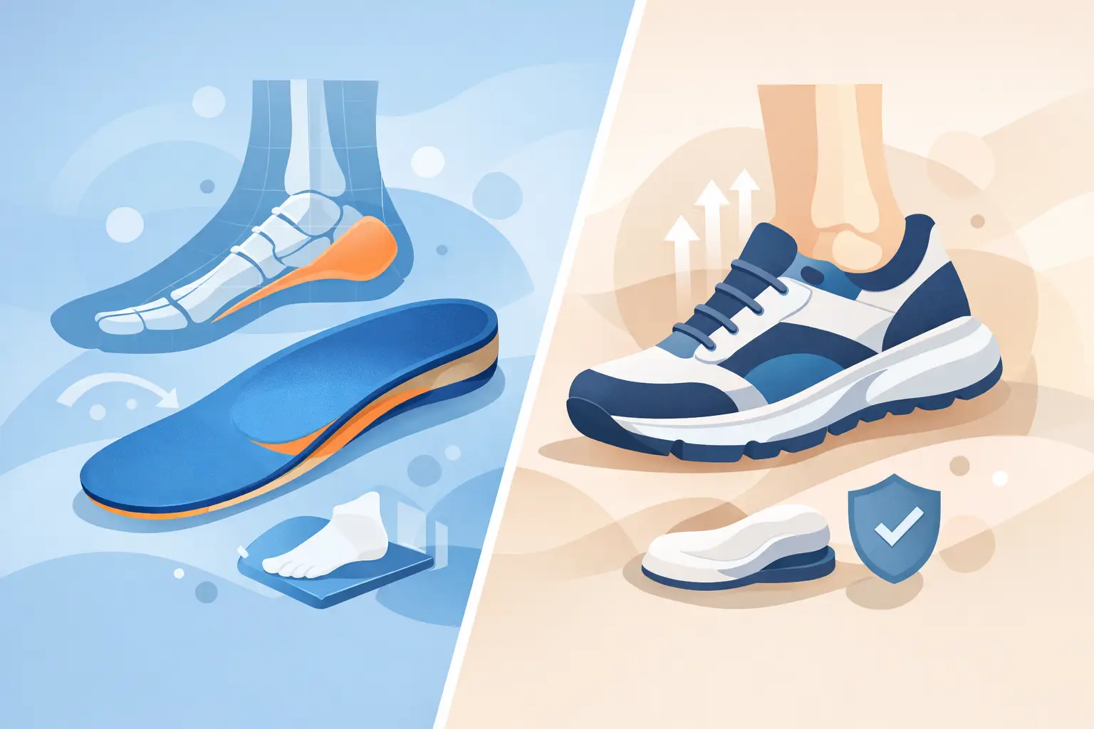 Orthotics vs Supportive Footwear